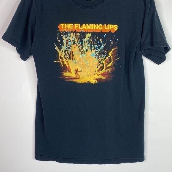 Vintage The Flaming Lips Black Tshirt At War With Mystics Y2K Band Tee Small - Picture 3 of 10
